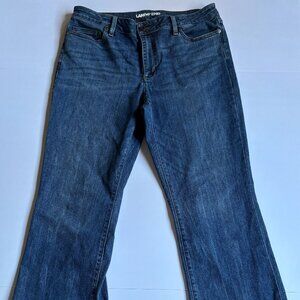 Lands’ End Women’s Bootcut Jeans Size 14 Medium Wash Stretch Denim Classic Fit
